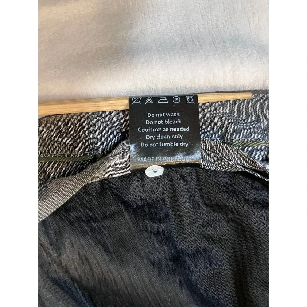 Todd Snyder Lightweight Seersucker Pleated Trousers Brown Side Tab 33x32 (34X29)